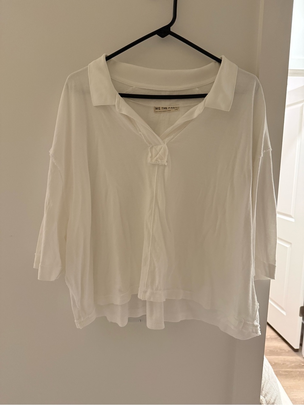 We The Free White Oversized Polo Tunic